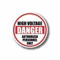 Ergomat 24in CIRCLE SIGNS - High Voltage Danger Authorized Personnel Only DSV-SIGN 576 #1950 -UEN